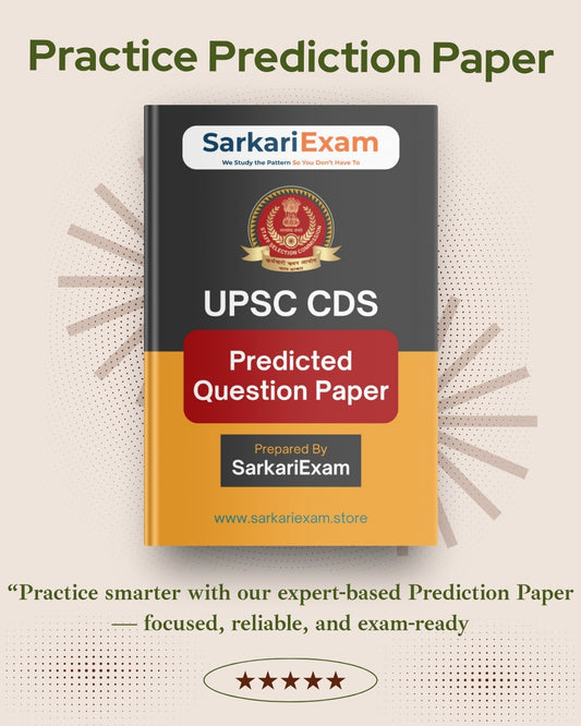 UPSC CDS 2025 – Predicted Question Paper (PDF)